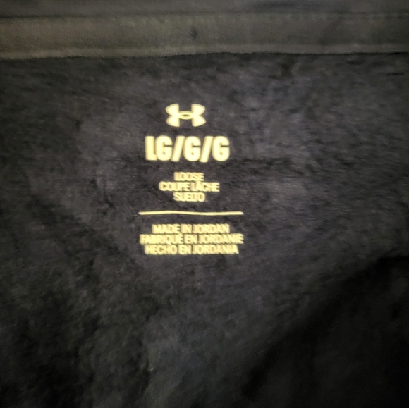 Under Armour Navy Blue Quarter-Zip Pullover, Size Large - Picture 4 of 7
